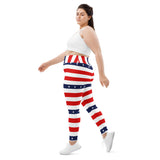 All-Over Print Plus Size Leggings - Objet D'Art