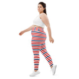 All-Over Print Plus Size Leggings - Objet D'Art