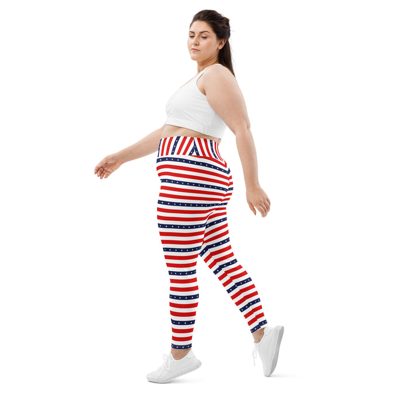 All-Over Print Plus Size Leggings - Objet D'Art
