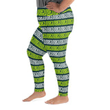 All-Over Print Plus Size Leggings - Objet D'Art