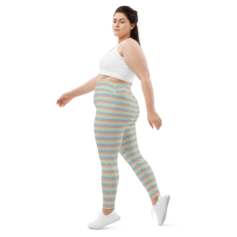 All-Over Print Plus Size Leggings - Objet D'Art