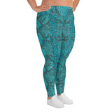 All-Over Print Plus Size Leggings - Objet D'Art