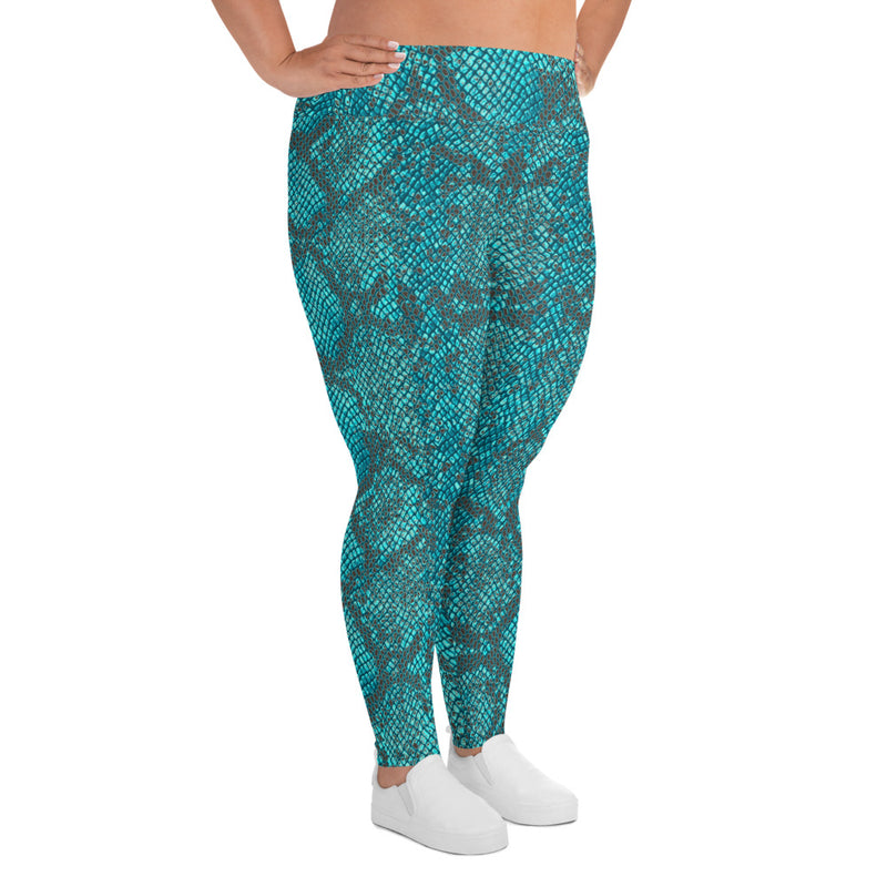 All-Over Print Plus Size Leggings - Objet D'Art