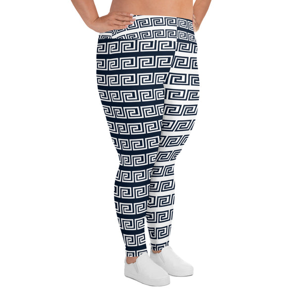 All-Over Print Plus Size Leggings - Objet D'Art