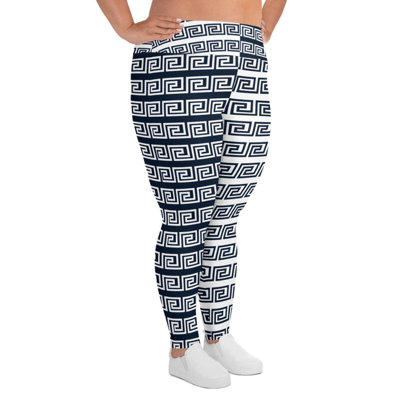 All-Over Print Plus Size Leggings - Objet D'Art