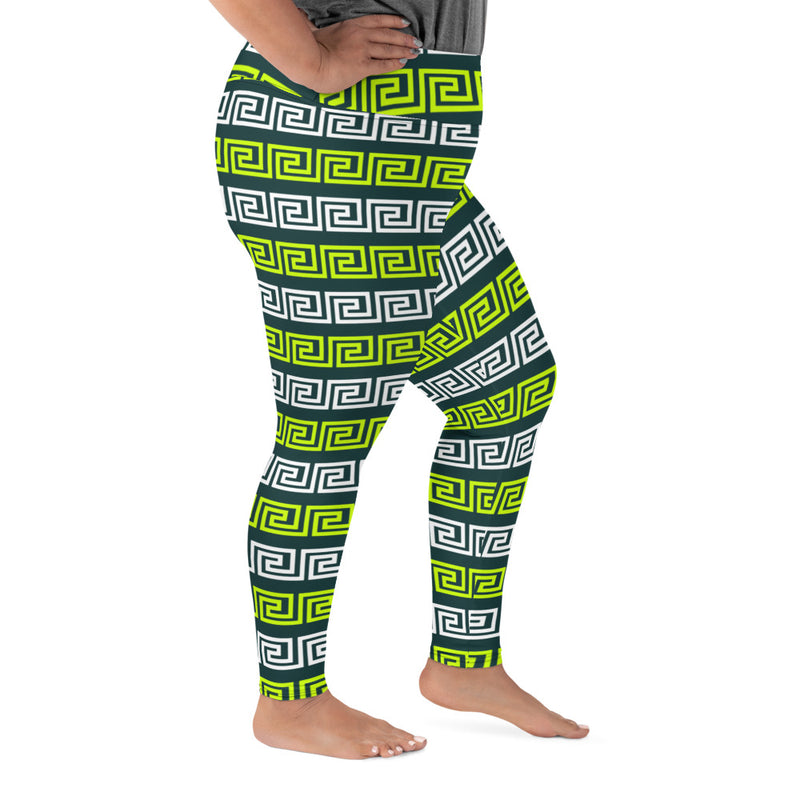 All-Over Print Plus Size Leggings - Objet D'Art