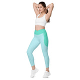 Crossover leggings with pockets