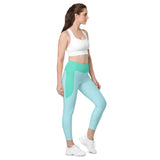 Crossover leggings with pockets