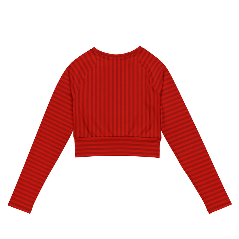Recycled long-sleeve crop top - Objet D'Art