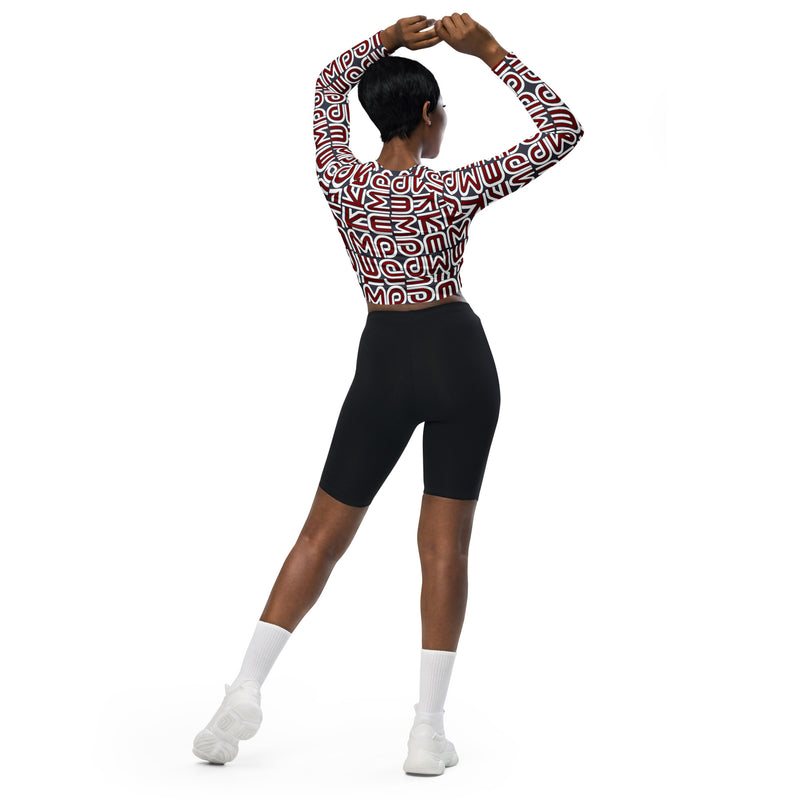 Kemp Recycled long-sleeve crop top
