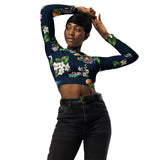 Recycled long-sleeve crop top - Objet D'Art