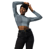 Recycled long-sleeve crop top - Objet D'Art