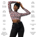 Kemp Recycled long-sleeve crop top