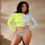 Recycled long-sleeve crop top - Objet D'Art