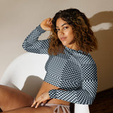 Recycled long-sleeve crop top - Objet D'Art