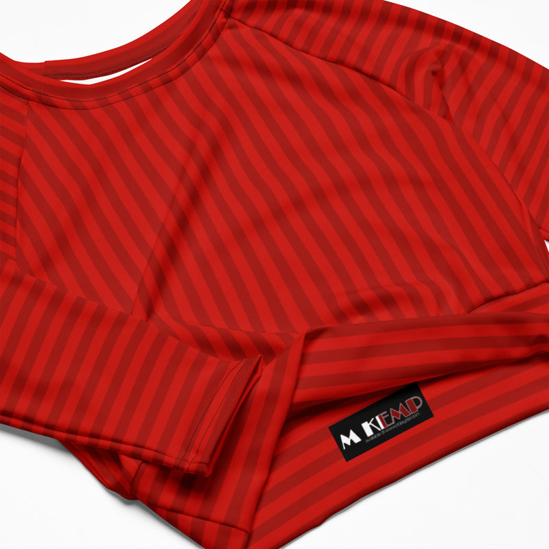 Recycled long-sleeve crop top - Objet D'Art