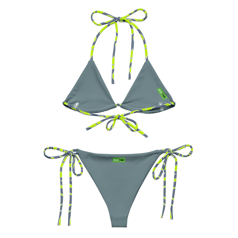 All-over print recycled string bikini - Objet D'Art