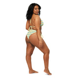 All-over print recycled string bikini - Objet D'Art