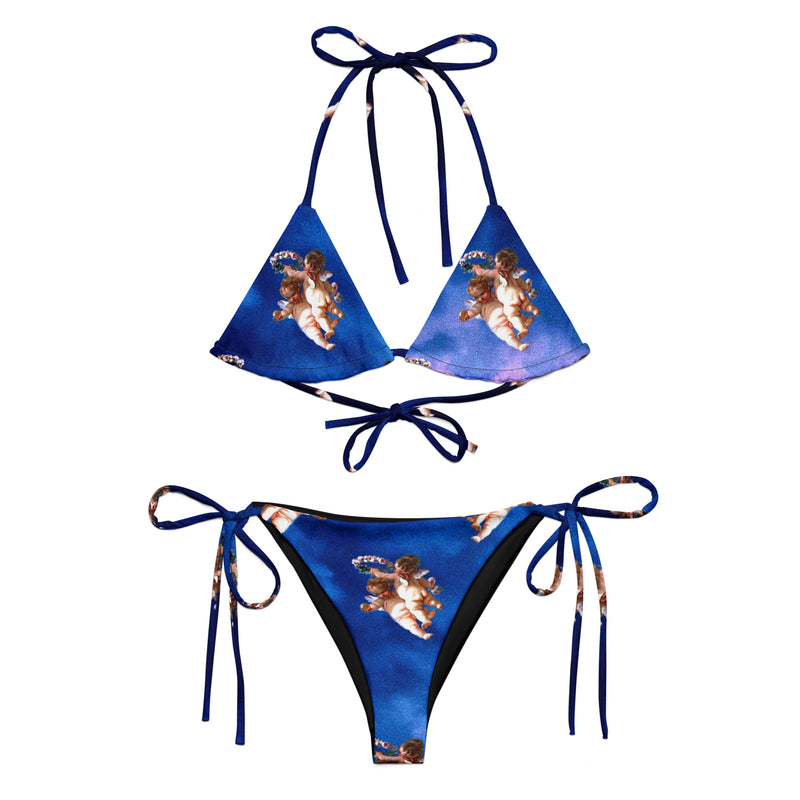 All-over print recycled string bikini - Objet D'Art