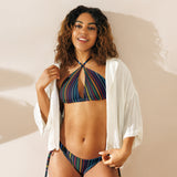 All-over print recycled string bikini - Objet D'Art