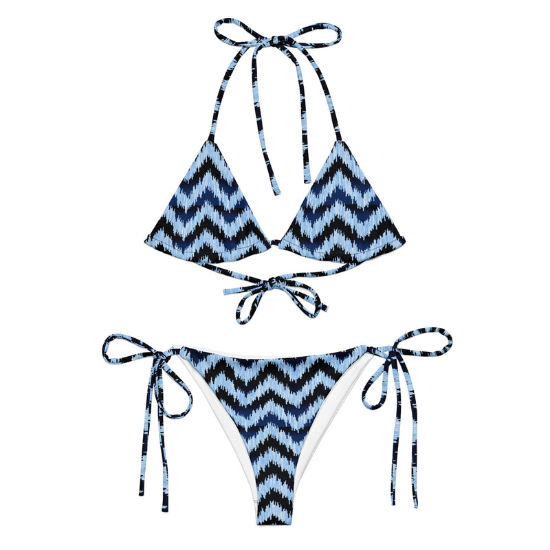 All-over print recycled string bikini - Objet D'Art