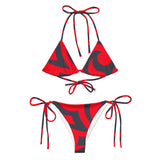 All-over print recycled string bikini - Objet D'Art