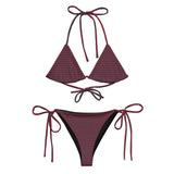 All-over print recycled string bikini - Objet D'Art