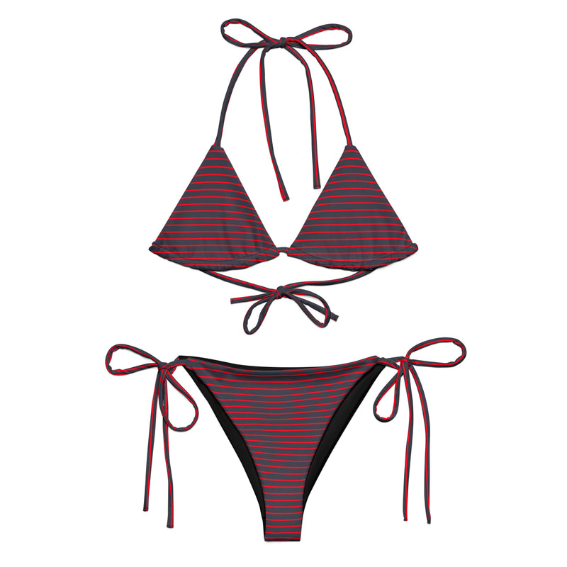 All-over print recycled string bikini - Objet D'Art