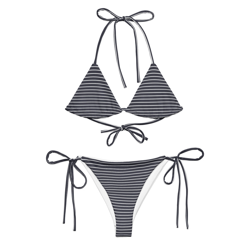All-over print recycled string bikini - Objet D'Art