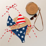 Americana recycled string bikini - Objet D'Art