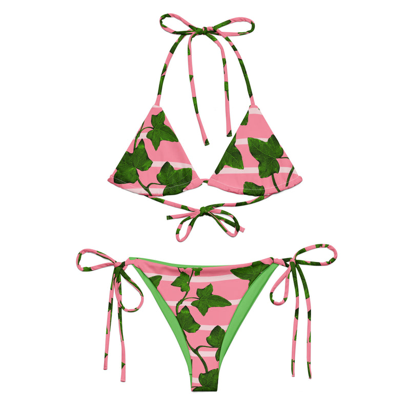 All-over print recycled string bikini - Objet D'Art