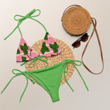 All-over print recycled string bikini - Objet D'Art