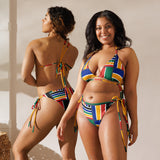 Rainbow Nation recycled string bikini - Objet D'Art