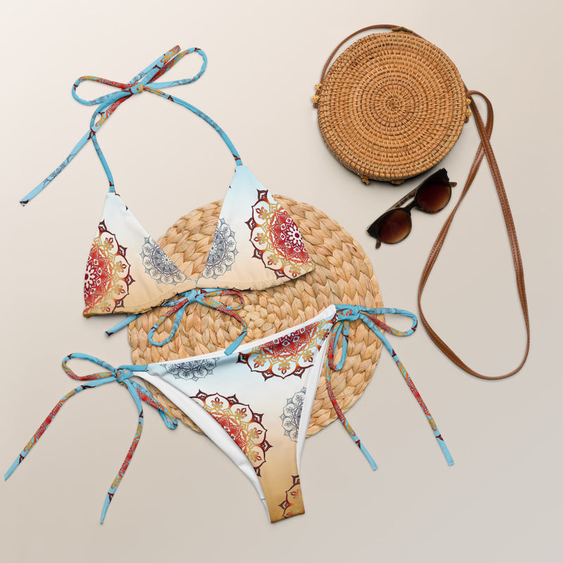 Mandala Morning recycled string bikini - Objet D'Art