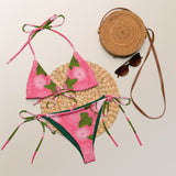 All-over print recycled string bikini - Objet D'Art