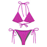 All-over print recycled string bikini - Objet D'Art