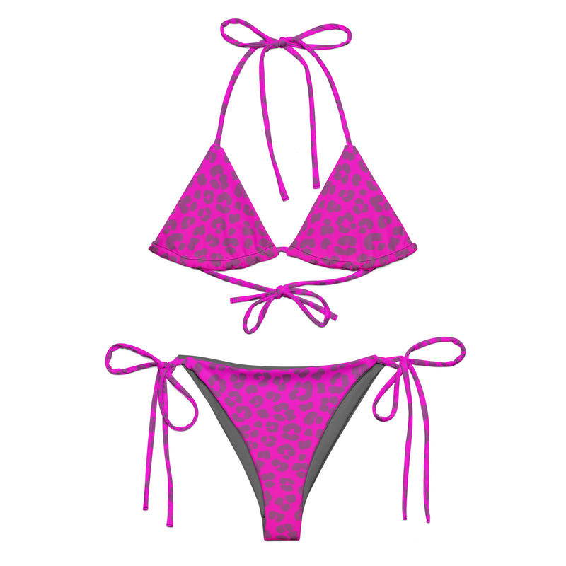 All-over print recycled string bikini - Objet D'Art