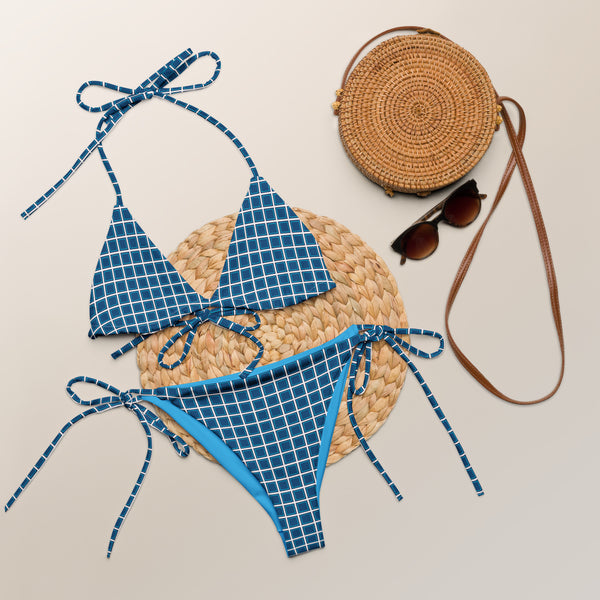 All-over print recycled string bikini - Objet D'Art