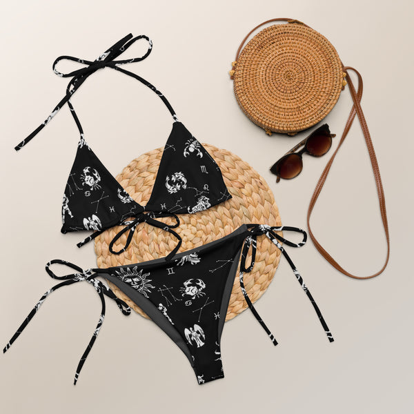 All-over print recycled string bikini - Objet D'Art