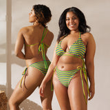 All-over print recycled string bikini - Objet D'Art