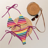 All-over print recycled string bikini - Objet D'Art