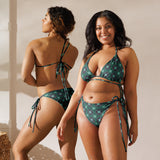 All-over print recycled string bikini - Objet D'Art