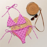 All-over print recycled string bikini - Objet D'Art