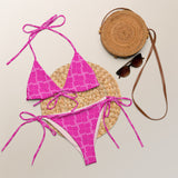 All-over print recycled string bikini - Objet D'Art