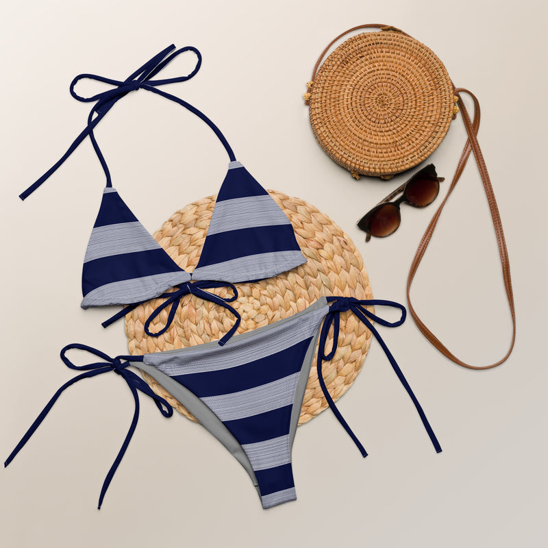 All-over print recycled string bikini - Objet D'Art