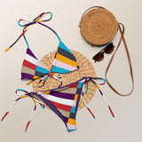 All-over print recycled string bikini - Objet D'Art