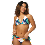 All-over print recycled string bikini - Objet D'Art