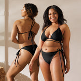 All-over print recycled string bikini - Objet D'Art
