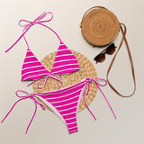 All-over print recycled string bikini - Objet D'Art