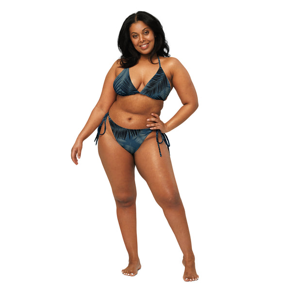 All-over print recycled string bikini - Objet D'Art